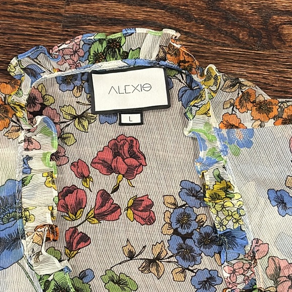 Alexis Wrap Tie Blouse, Size Large (150) - Picture 6 of 10